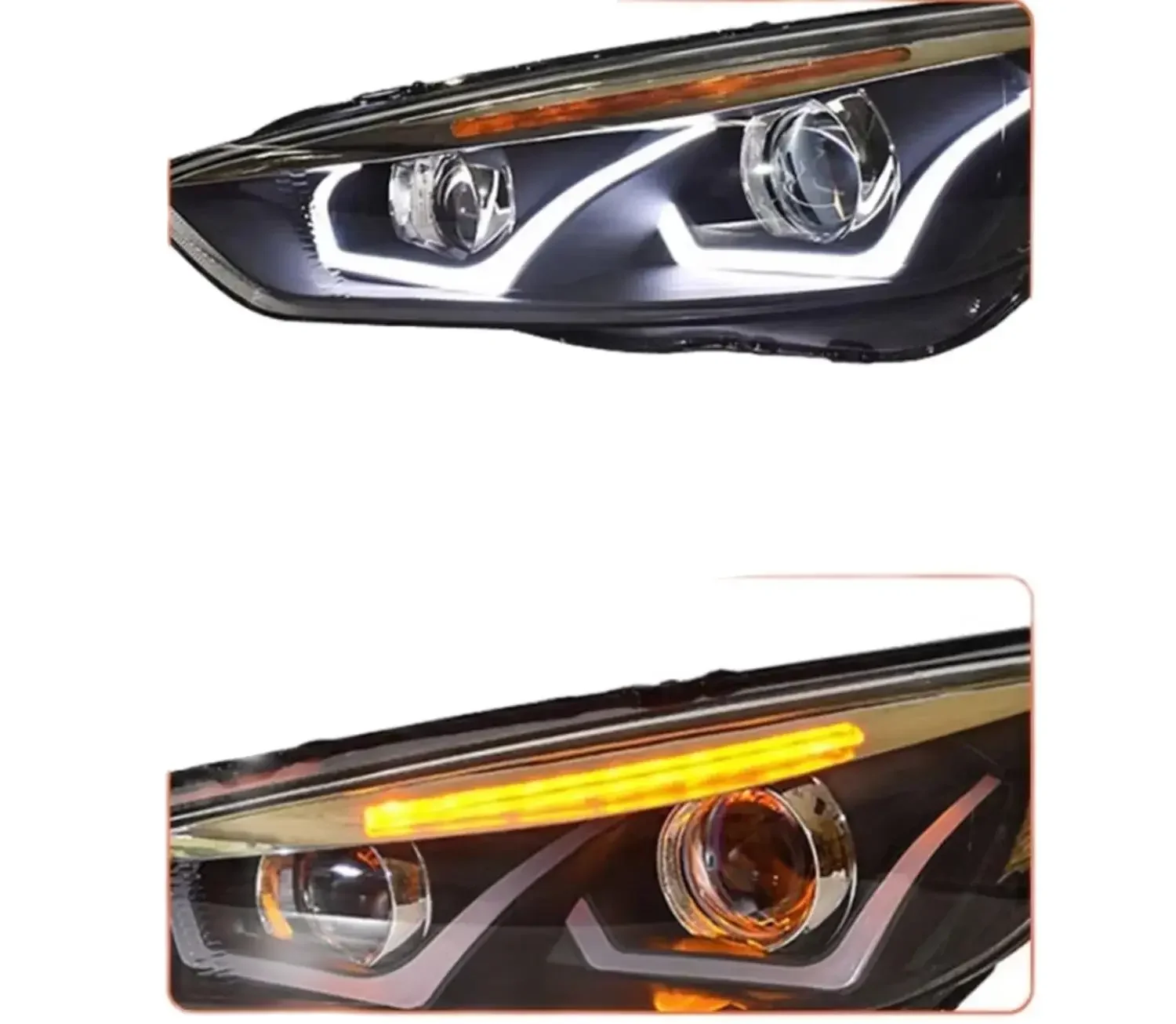 Car Front Led Headlight for Ford Focus 15-18 Daytime Running DRL Head lamp Low High Beam