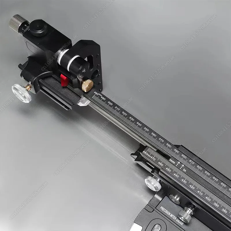 Black HD-KS22 0-850mm Aluminum Miter Gauge Fence Extended Support for Woodworking Miter Gauge Table Saw Router Table New