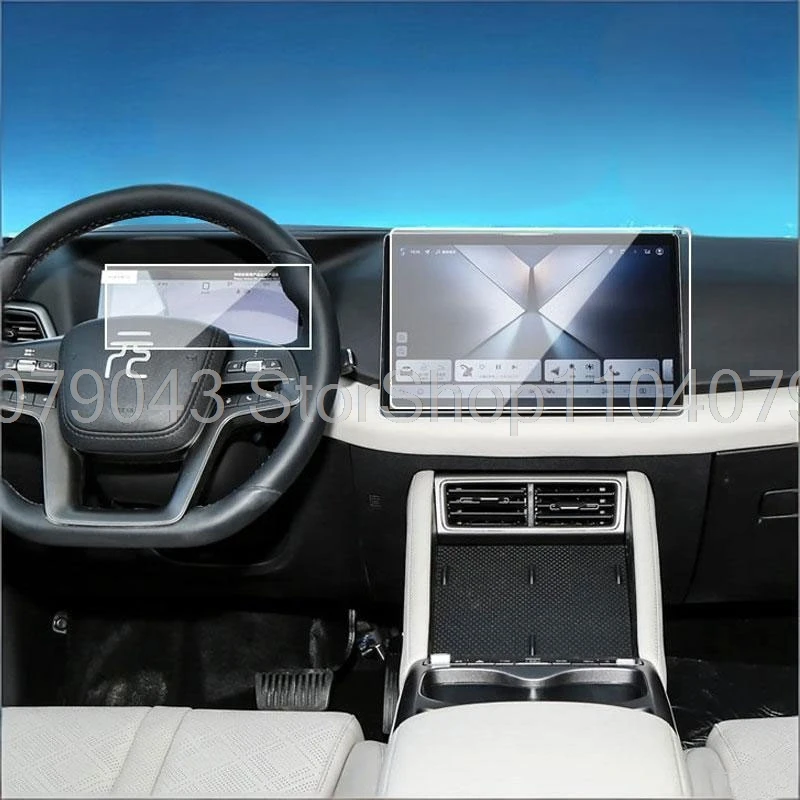 Gehärteter Glas-Displayschutz für BYD ATTO 2 DM-i 2025 2026 Auto-GPS-Navigation und Instrumentenanzeige, kratzfestes Zubehör – Detail 1
