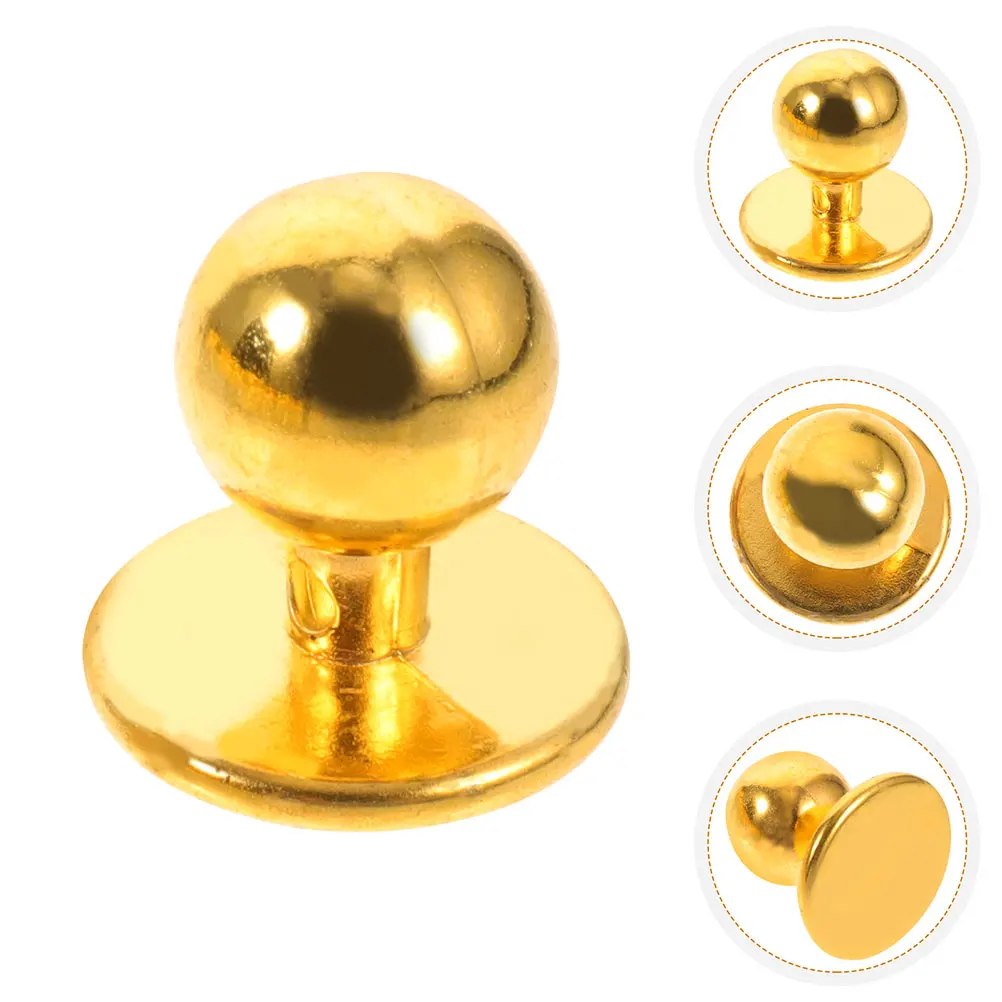 

50 Pcs Chef Uniform Button Stud Buttons Uniforms Suits Coat Plastic Jacket Golden Coats