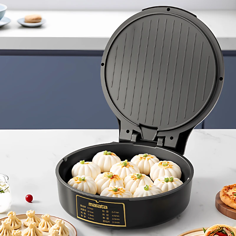 Wanlida electric cake pan double-sided constant temperature heating enlarged and deepened  breakfast pan titanium coating