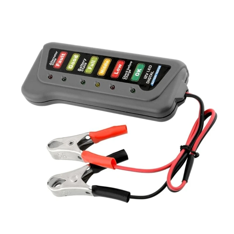 Car Battery Tester Automobile 12V Battery CheckerAnalyzer,Alternator/Battery Charging Tester with LED Indicator Drop Shipping