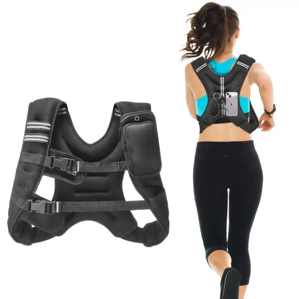 

12lb Adjustable Weighted Vest for men Women for strength Training Fitness Workout Gear