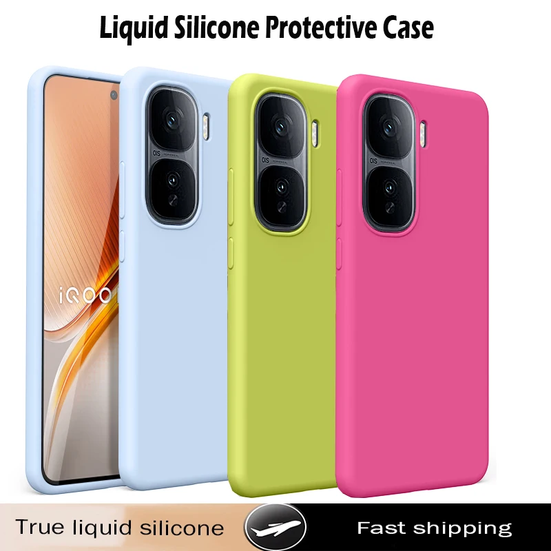 

Роскошный чехол для телефона из жидкого силикона для Vivo iQOO Neo10 10 Pro 10 Pro + (Китай), защитный чехол, противоударная задняя крышка
