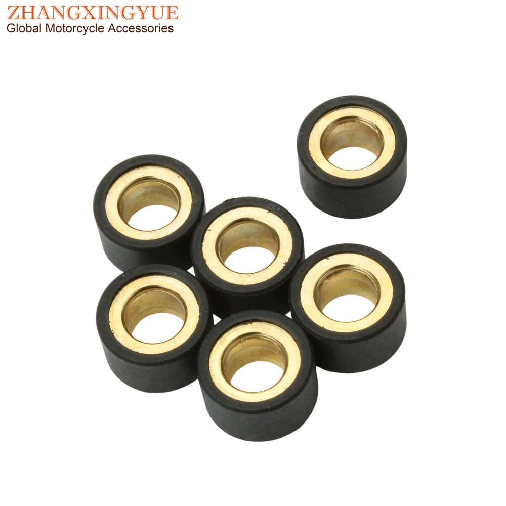 6PC Variator Roller 9g 13g 14g Weights 20x12mm For Yamaha Cygnus R Majesty X-City X-Max Versity BWS Zuma YW 125cc 52S-E7632-00