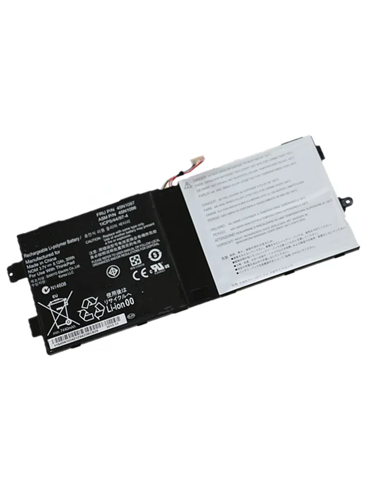 Imagem -06 - Bateria da Tabuleta de Lenovo Thinkpad Tabuleta de Thinkpad 3.7v 30wh 8.12ah 45n1096 45n1097 1icp5 44 974