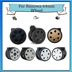 Roda silenciosa Adequado Para Bagagem Rimowa, Roda Universal, Esforço Suave, Reparação, Acessórios De Viagem, 64mm