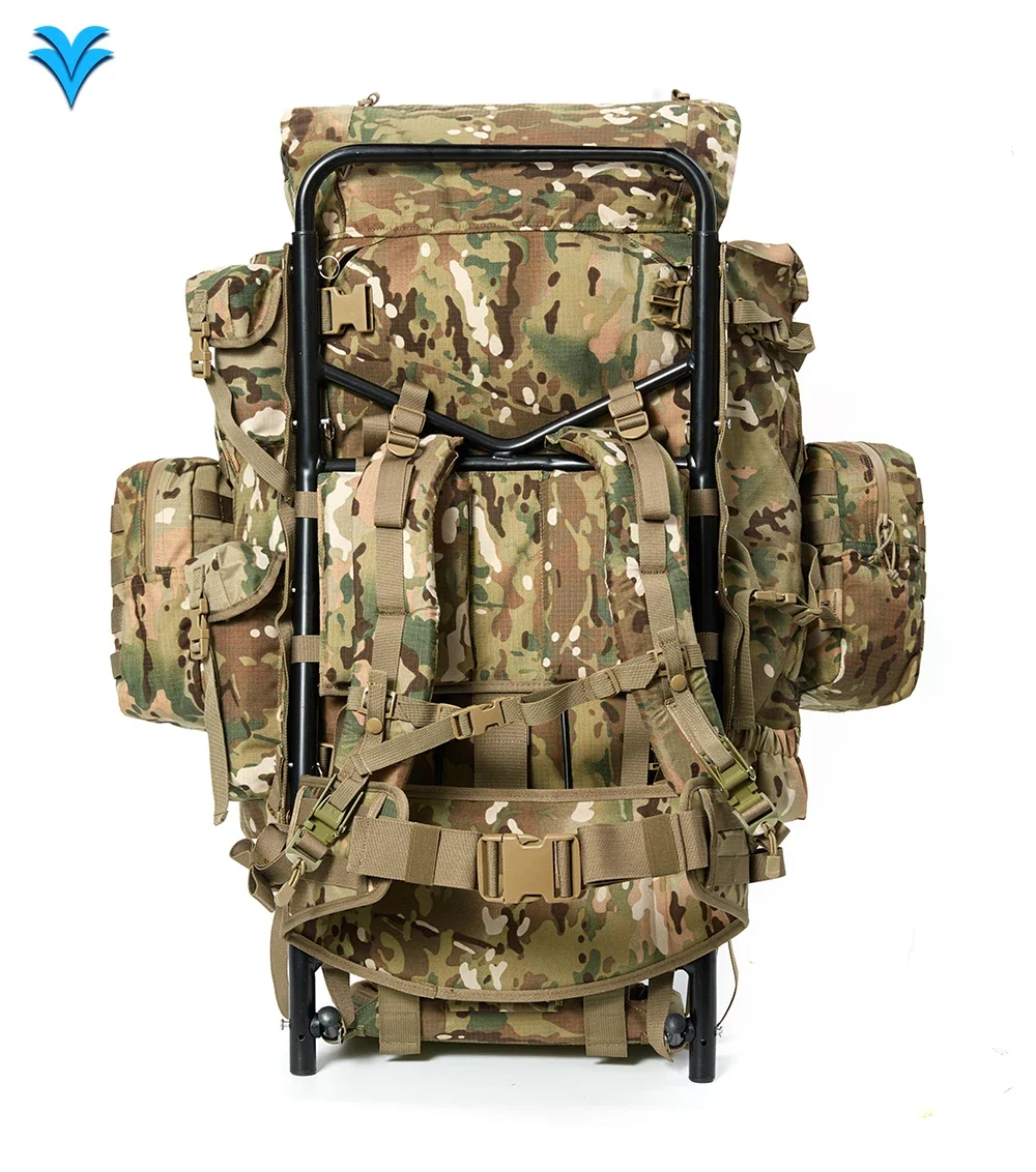 Outdoor Camping Multicam Camouflage Backpack IRAKLIS Rucksack with Aluminum Frame for Hunting