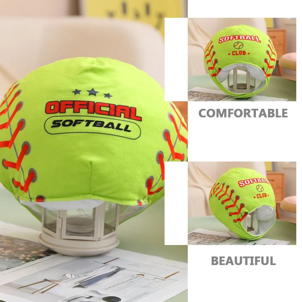 

Softball Themed Headgear Funny Stuffed Hat Party Decorative Photo Props Birthday Selfie Costume Cap Festival Accessories