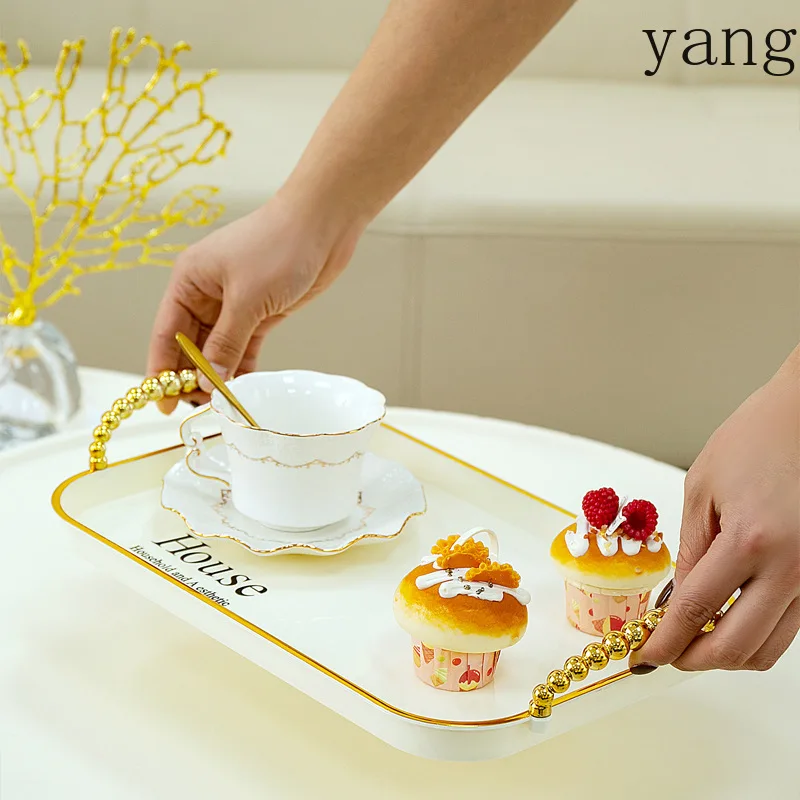 CX light luxury amphora tray home tea fruit plate storage tray