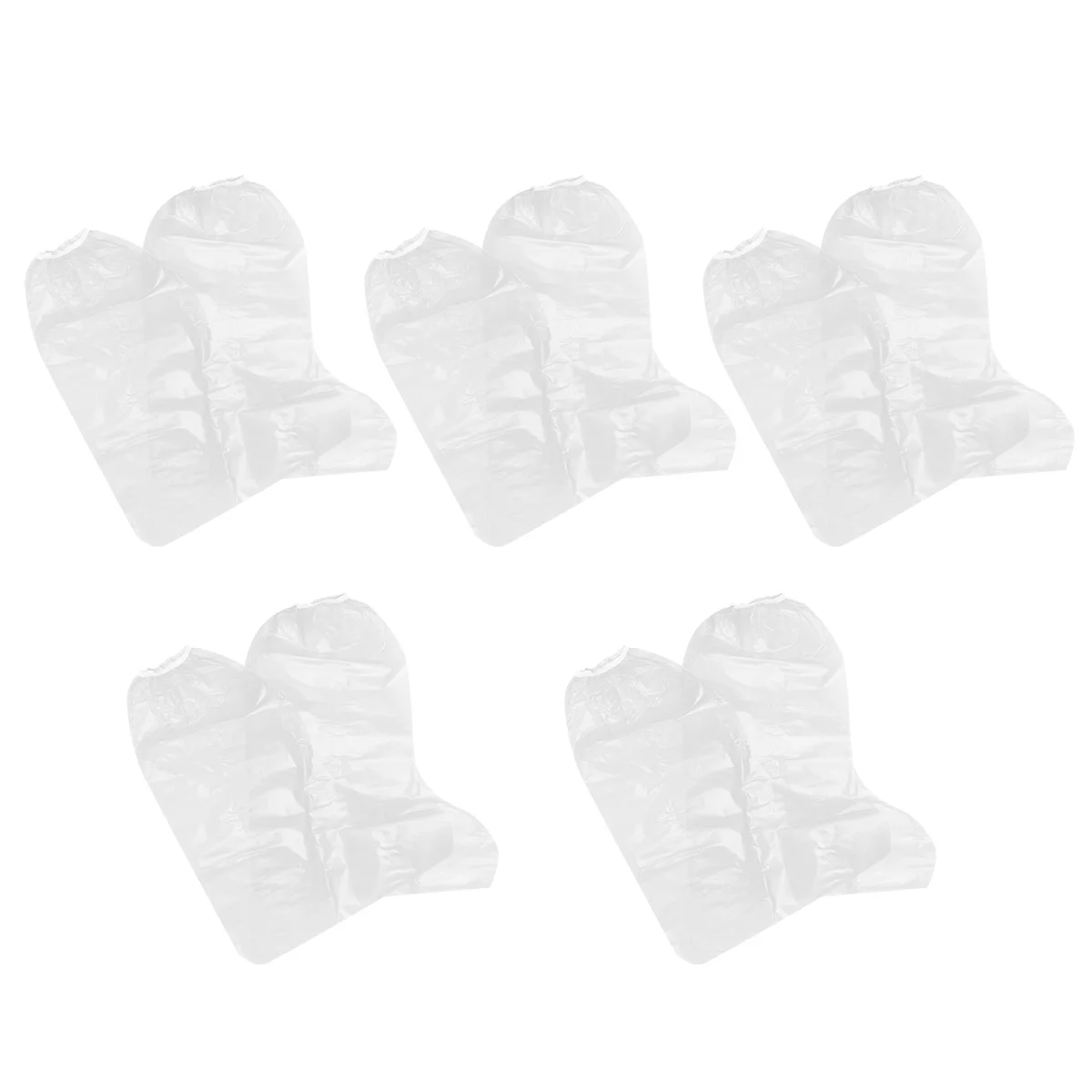 10 قطعة أغطية أحذية سميكة من البولي ايثيلين مقاومة للماء وقابلة لإعادة الاستخدام واقيات التمهيد للسفر والمنزل والحفلات والحديقة والرطبة الثلجية