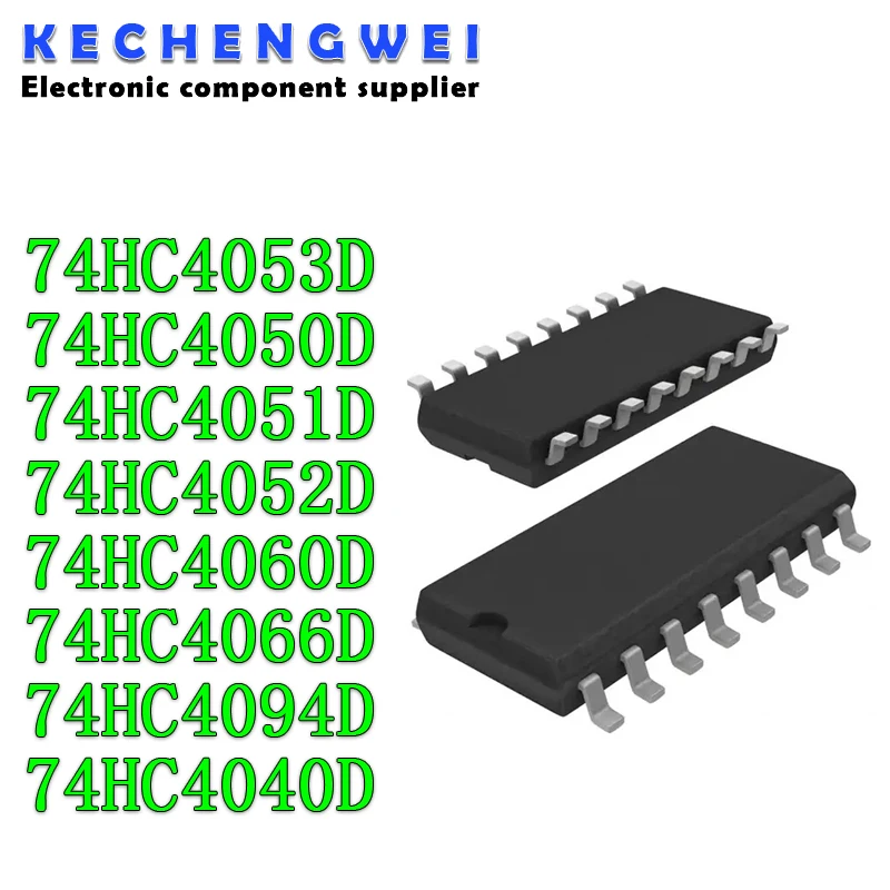 10PCS 74HC4053D 74HC4053 SOP SOP-16 74HC4050D 74HC4051D 74HC4052D 74HC4060D 74HC4066D 74HC4094D 74HC4051 74HC4052 74HC4040D