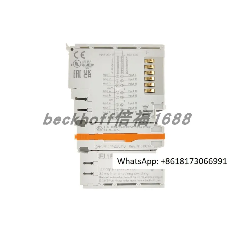 Beckhoff EL1872/EL1889/EL1904/EL1918 Digital Input Terminal Module