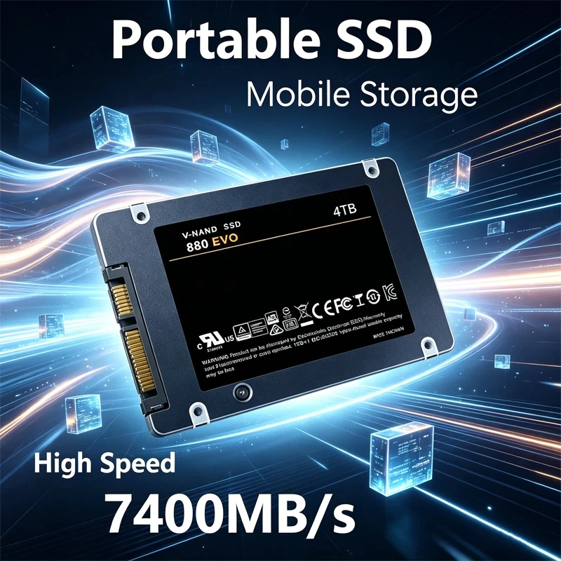 New Solid State Disk High Speed SSD For Laptop Microcomputer Desktop 2.5 Inch High Speed 4TB Internal HDD Hard Drive Sata3