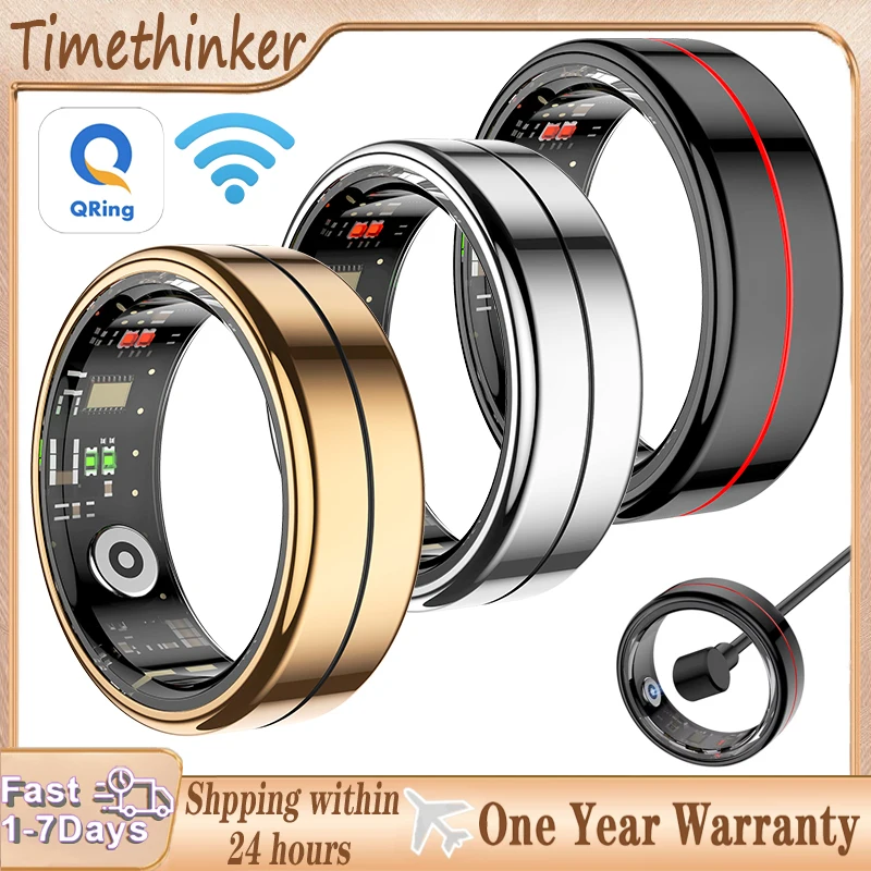 

R04 Smart Ring HRV Health Manager 5 ATM Waterproof Multi Sports Modes Body Temperature Health and Sleep Monitor For Men Women