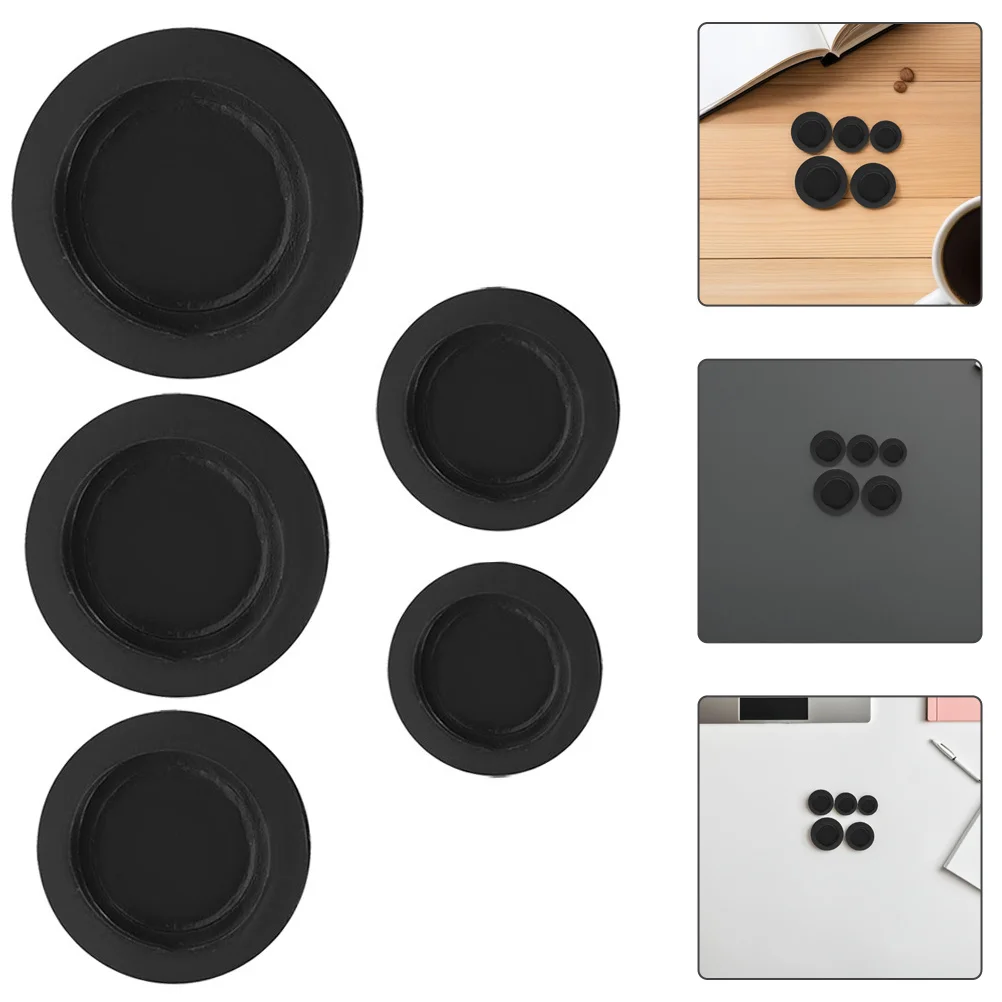 

5 Pcs Piggy Bank for Round Plug Standard Size Stopper Black Plugs Stoppers