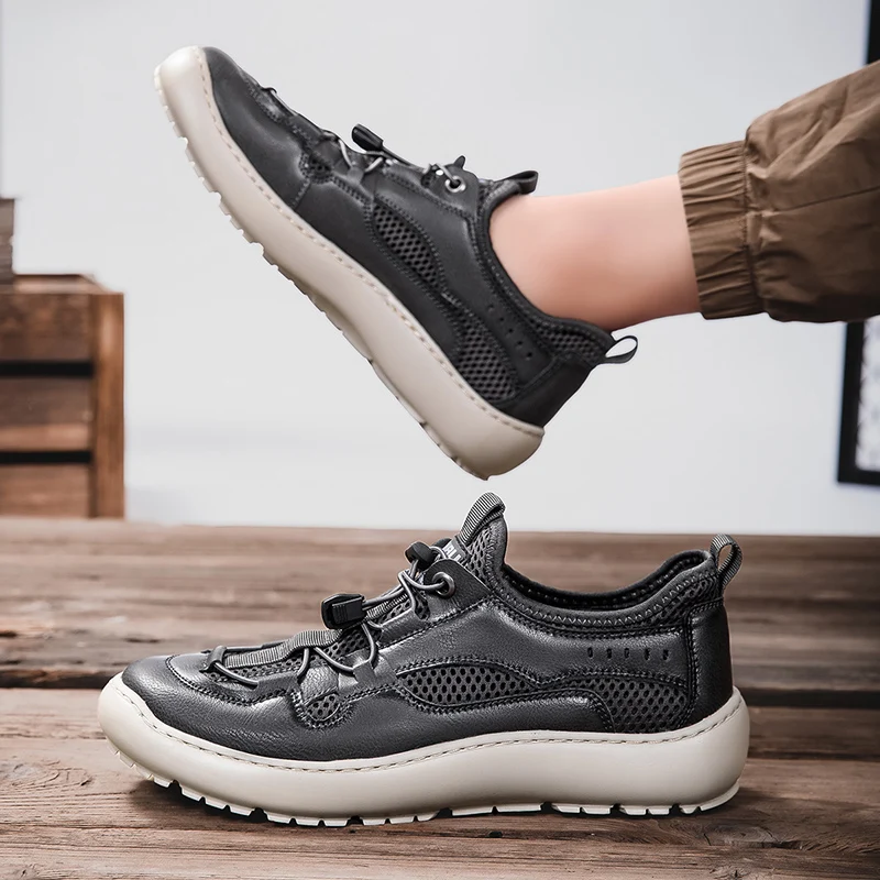 

Спортивная обувь для отдыха. Модные мужские удобные высококачественные стили. Дышащая уличная обувь для прогулок и путешествий. Модная обувь больших размеров.