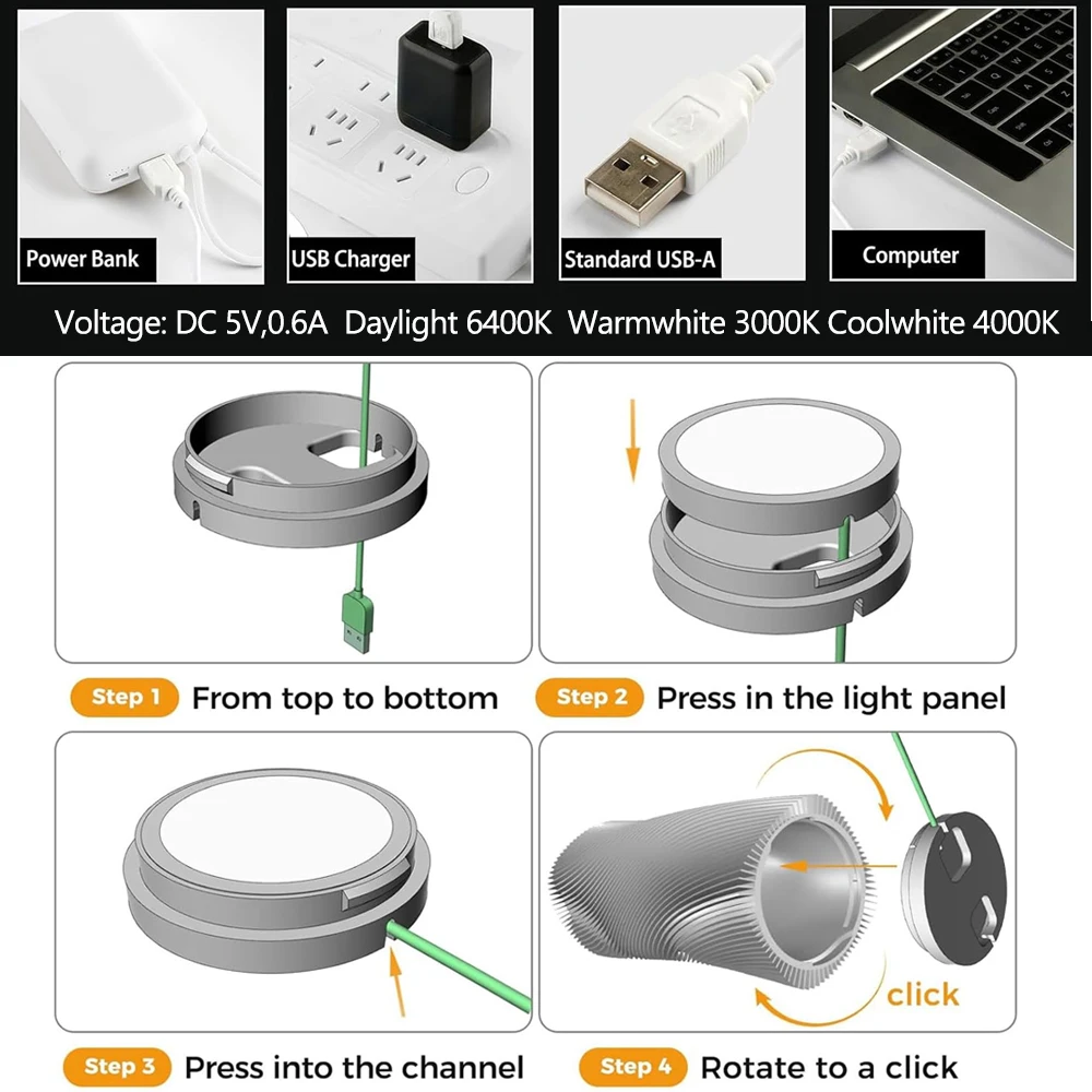 Titl Set Di 4 Lampadine LED 001 per Bambu Lab Makerworld