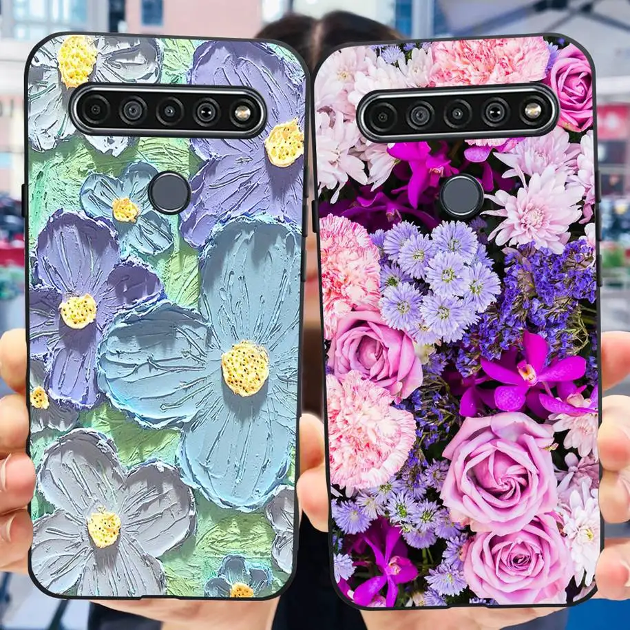 For LG K51S 2020 Case LMK510EMW LM-K510 Silicone Coque Fashion Butterfly Phone Soft Cover For LG K41S LMK410EMW K 41S K 51S Capa