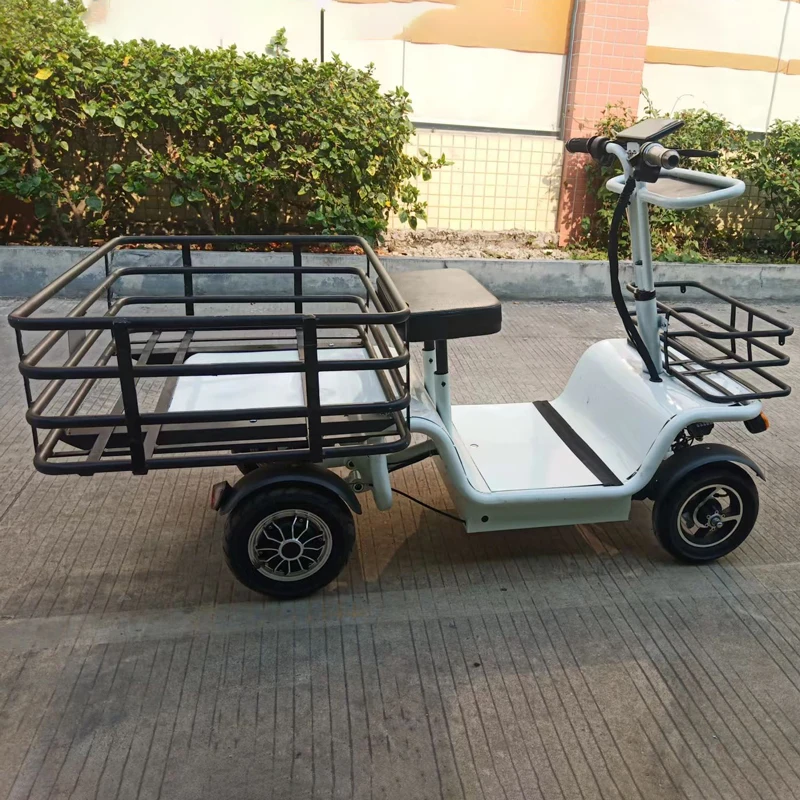 

Dual Motor Golf Cart Electric Tricycle Freight Bicycle 4 Wheels Electric Truck 1000 Watts Electric Scooter