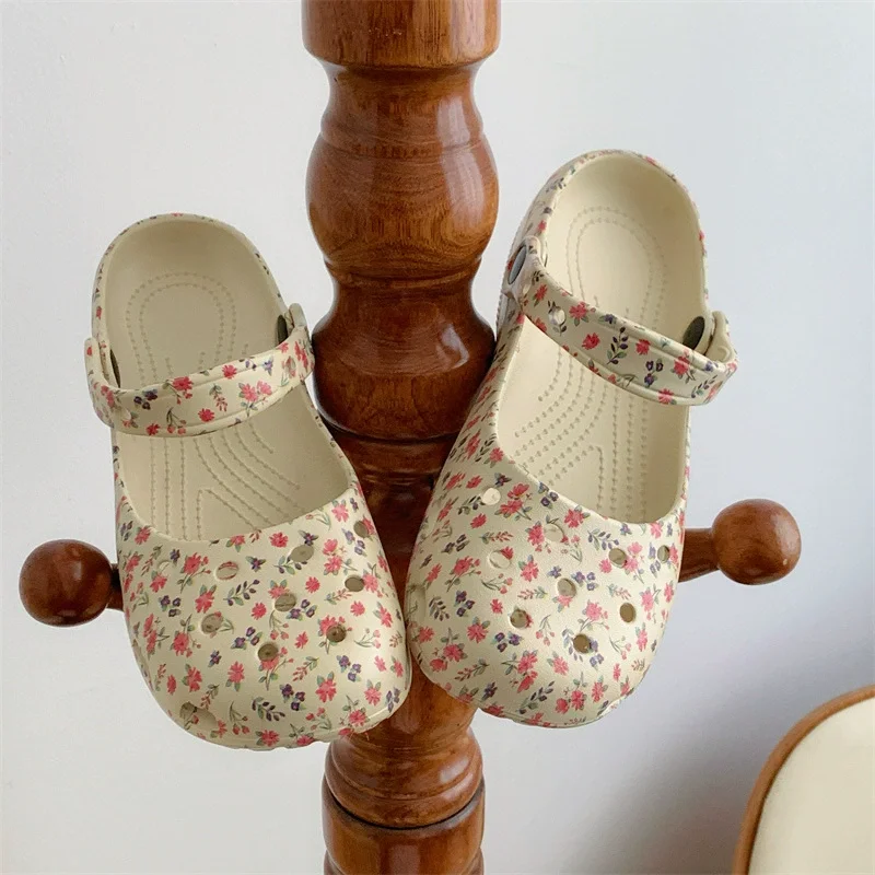 Nowe Letnie Kwiatowe Dziewczęc – Women'S Shoes Clogs recenzja i cena