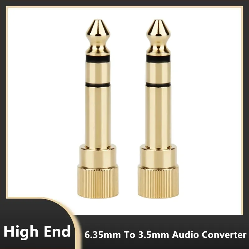 6.35 3.5 mm Jack Headphone Adapter For 6.35 mm Male To 3.5 mm Jack Female Audio Converter Plug Connector Amplifier Mic AUX Cable