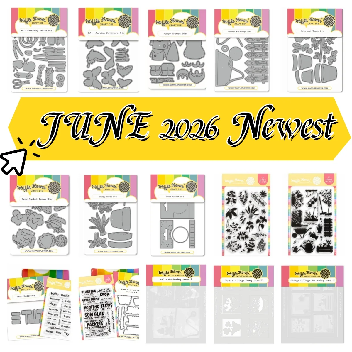Postage Collage Garden Gnomes Metal Cutting Dies Clear Stamps Layering Stencil for DIY Greeting Card Making Scrapbooking Craft