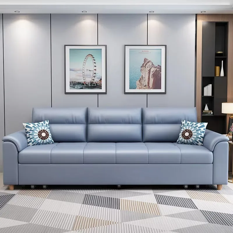 

Double Nordic Soft Sofa Waterproof Simple Large Couches Modern Lazzy Sofa Floor Reading Salon Meuble Living Room Furniture