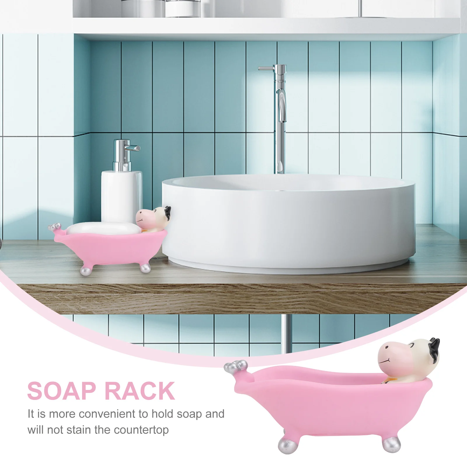 

1Pcs Cartoon Bathtub Soap Box Lovely Animal Shape Drain Soap Case for Bathroom Drying Storage Plastic Container Holder