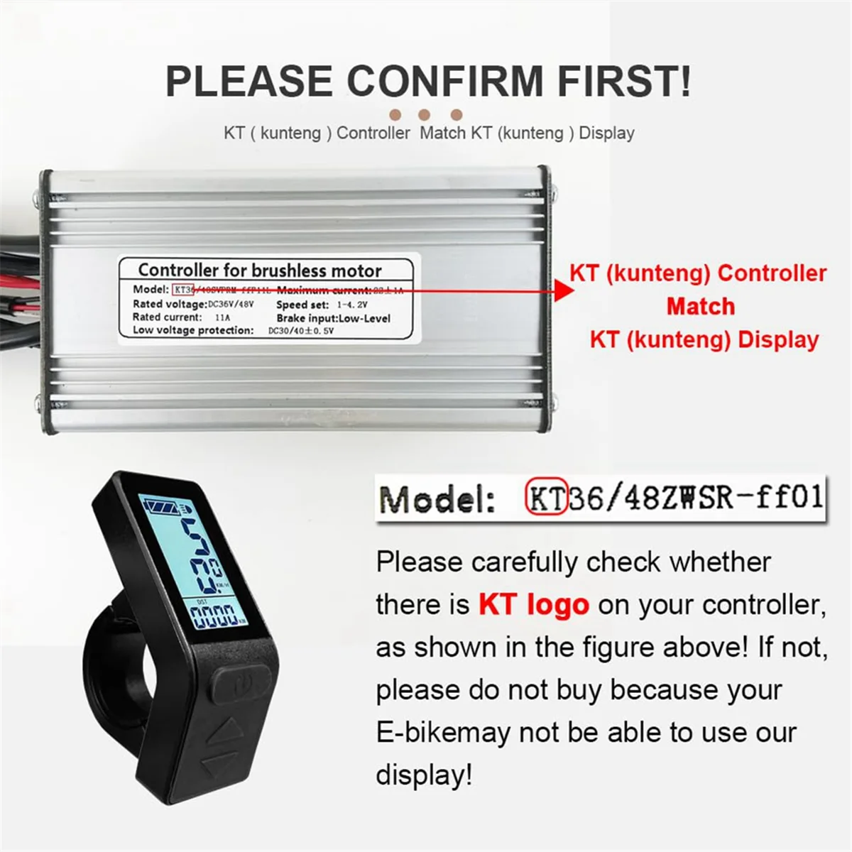 

Meter Ebike LCD Display Mini Meter KT-LCD4 Display Waterproof Connector for KT Controller Electric Bicycle Conversion Kit