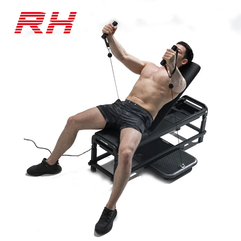 

RHfittness Многоцелевая система домашнего спортзала Многофункциональное тренировочное оборудование для тренировки мышц