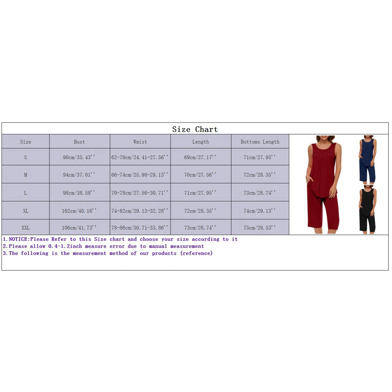 Women Soft Sleeveless Sleepwear Tank Top And Long Pants With Pocket Loungewear Sets Pajamas Sets Attractive Sexy Sleepwear