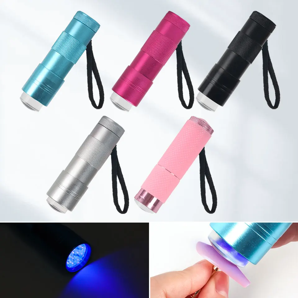 Mini UV Ha Condotto La Luce UV Lampada A LED Asciugatrice Per Unghie In Gel 12 Torcia A LED Portabilità Asciugatrice Per Unghie Macchina Unghie Artistiche Strumenti Luce UV