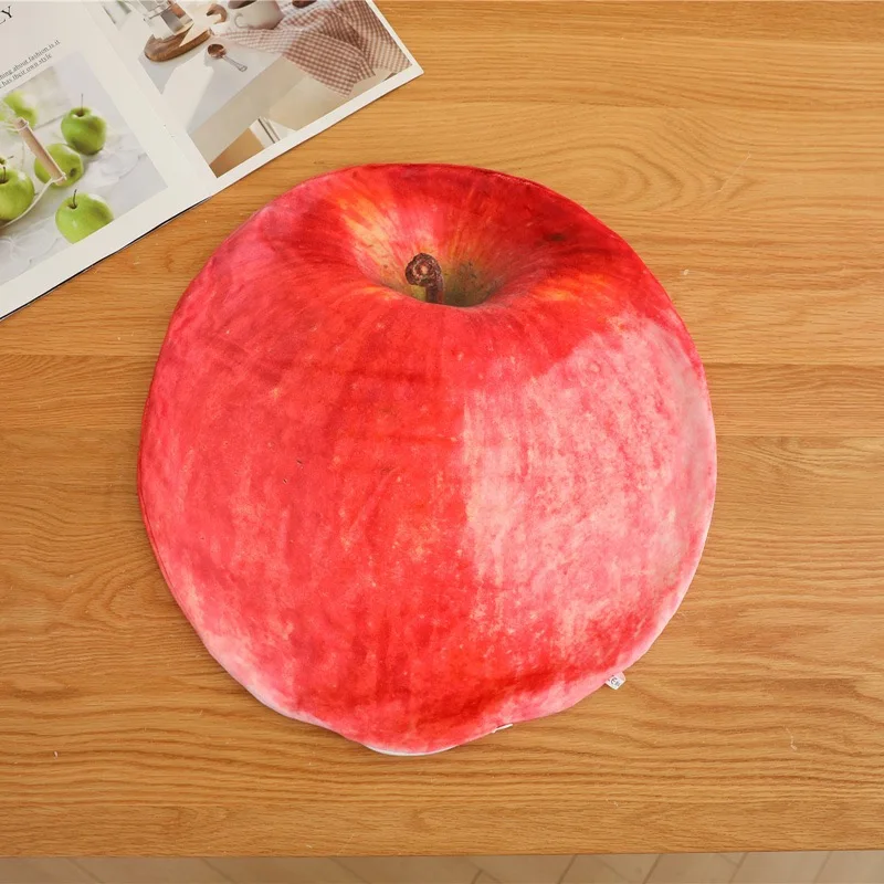 40cm Cartoon Simulation Fruits Plush Pillow Unstuffed Empty Shell Pear Apple Pomegranate Durian Semi-finished Plush Toys