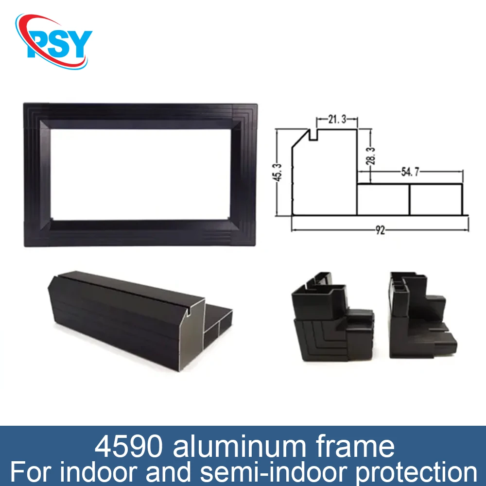 

6M/Lot 4590 Aluminum Frame Indoor Semi-Outdoor Aluminum Profile Protect LED Module Display Screen Rolling Digital Advertising
