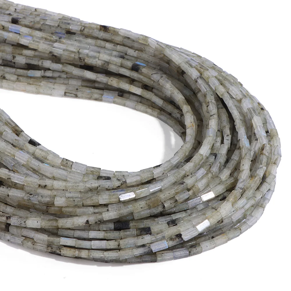 Natural Stone Rectangle Cube Beads for DIY Accessories
