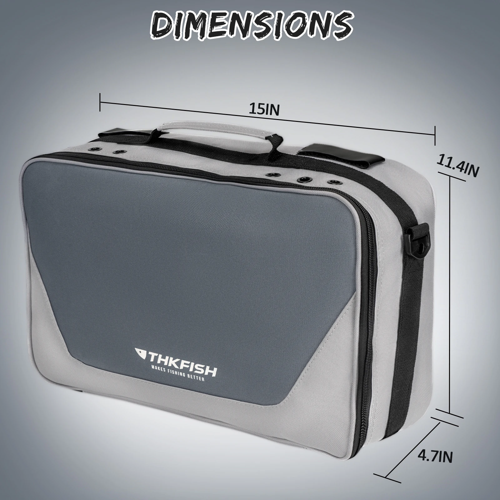 Estuche portacarretes THKFISH – Organizador ajustable multibolsillos - imagen 5