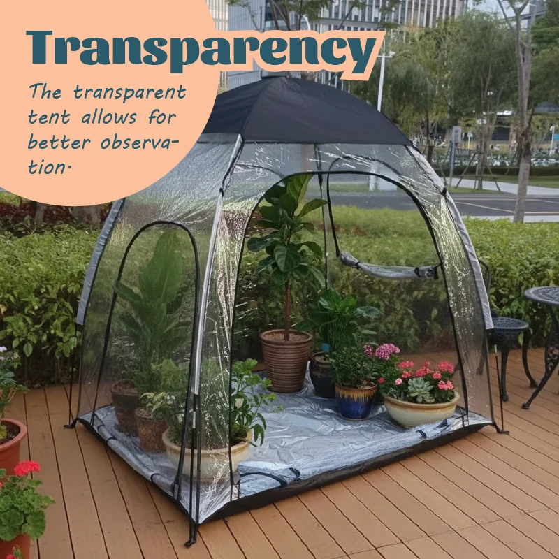 

Portable Winter Plant Outdoor Frost Cover Transparent Movable Cultivation Cover Garden Maintenance Tool Effortless Plant Care
