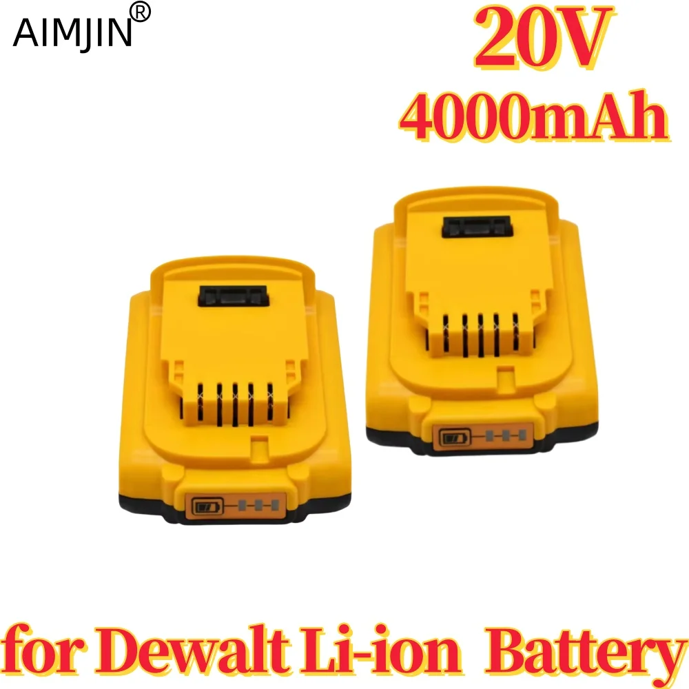 

20V 4000mAh DCB200 Li-ion Rechargeable Power Tool Battery for Dewalt DCB203 DCB181 DCB180 DCB200 DCB201 DCB201-2 L50