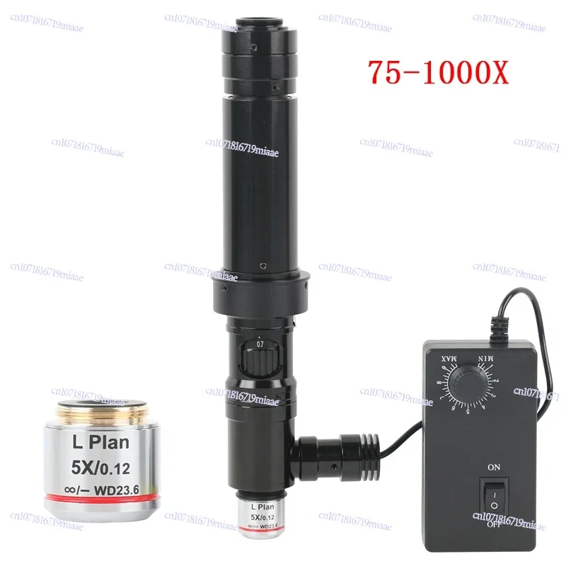 400X 1000X 2000X 4000X Zoom Video Camera Cmount Coaxial Light Lens 5X 10X 20X Microscope achromatic Objective lens Coaxial Light
