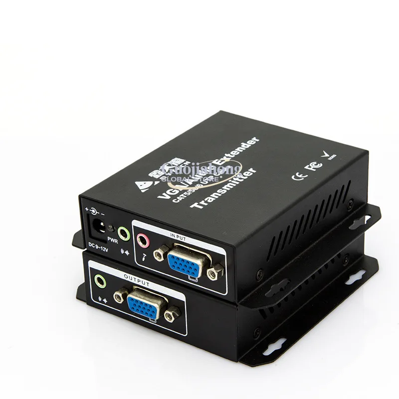 VGA Extender Network VGA Cable Extender 300m RJ45 high-resolution video signal with audio splitter