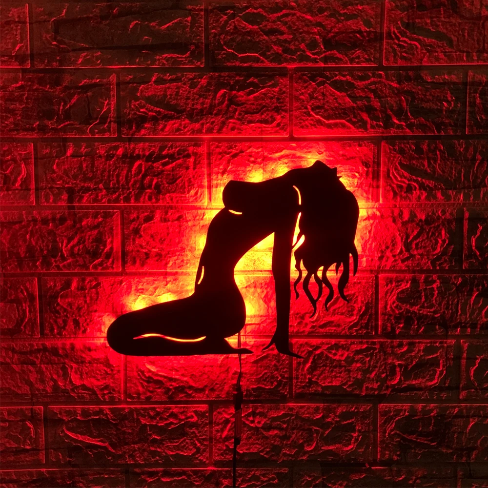 Modern Creative LED Multi-Color 3D Wall Lamp Interior Decoration Background USB Remote Control Night Light Cable 2M