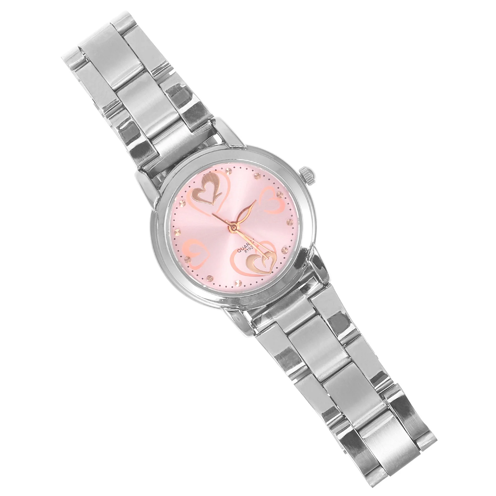 قطعة واحدة من ساعة الزوجين بحزام من الفولاذ المقاوم للصدأ، ساعة يد كوارتز عصرية مقاومة للماء للارتداء اليومي، هدية مثالية لعيد الحب #3