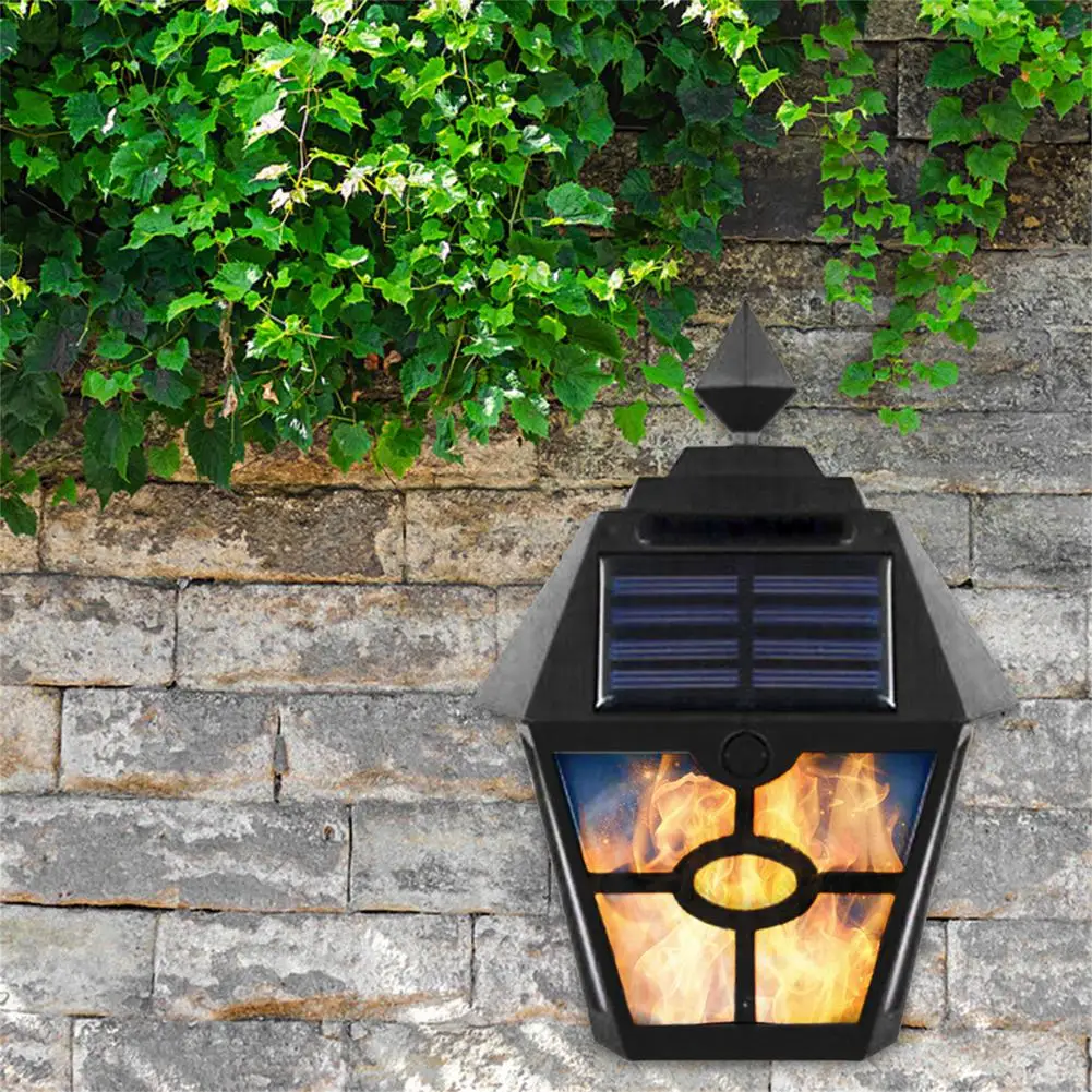 Impermeável Solar LED Wall Light, lâmpada ao ar livre, painel de controle, cerca do pátio, paisagem do jardim, luz doméstica