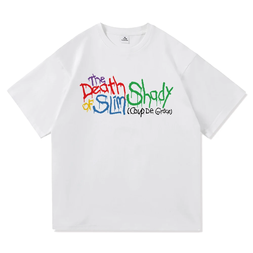 ايمينيم موت سليم شادي عصر النهضة تي شيرت الرجال/النساء Harajuku الهيب هوب التي شيرت للجنسين عالية الجودة القطن تي شيرت بلايز