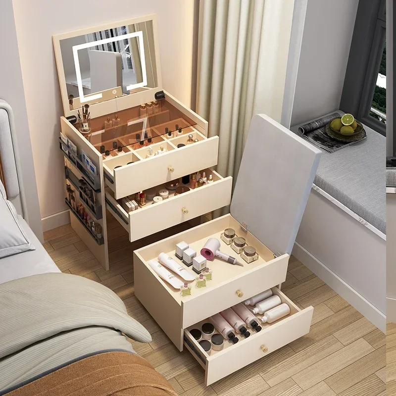 

Makeup Chair Table Modern Salon Furniture Dressing Minimalist Vanity Set Bedside Dresser Girls Bedroom Organizer Nordic Luxury