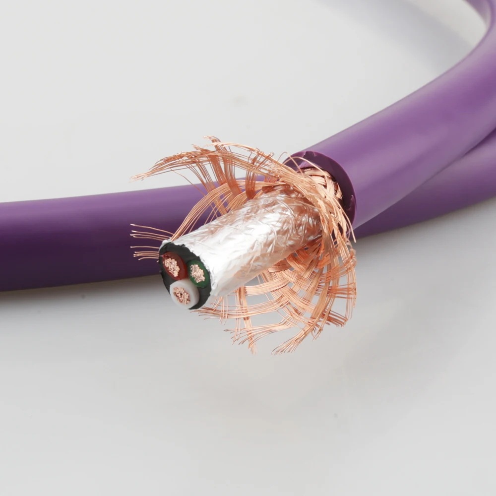 Hi‑End OFC Bulk Power Cable Wire Roll Hifi Audiophile Power Cord DIY for Amplifier CD Player DAC
