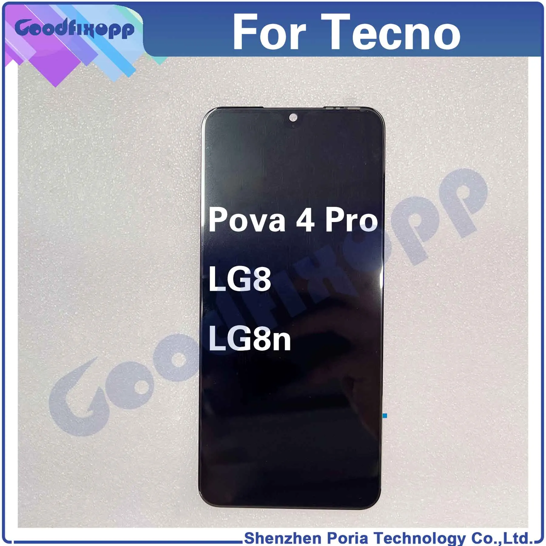 

For Tecno Pova 4 Pro LG8 LG8n LCD Display Touch Screen Digitizer Assembly For Pova4Pro Repair Parts Replacement