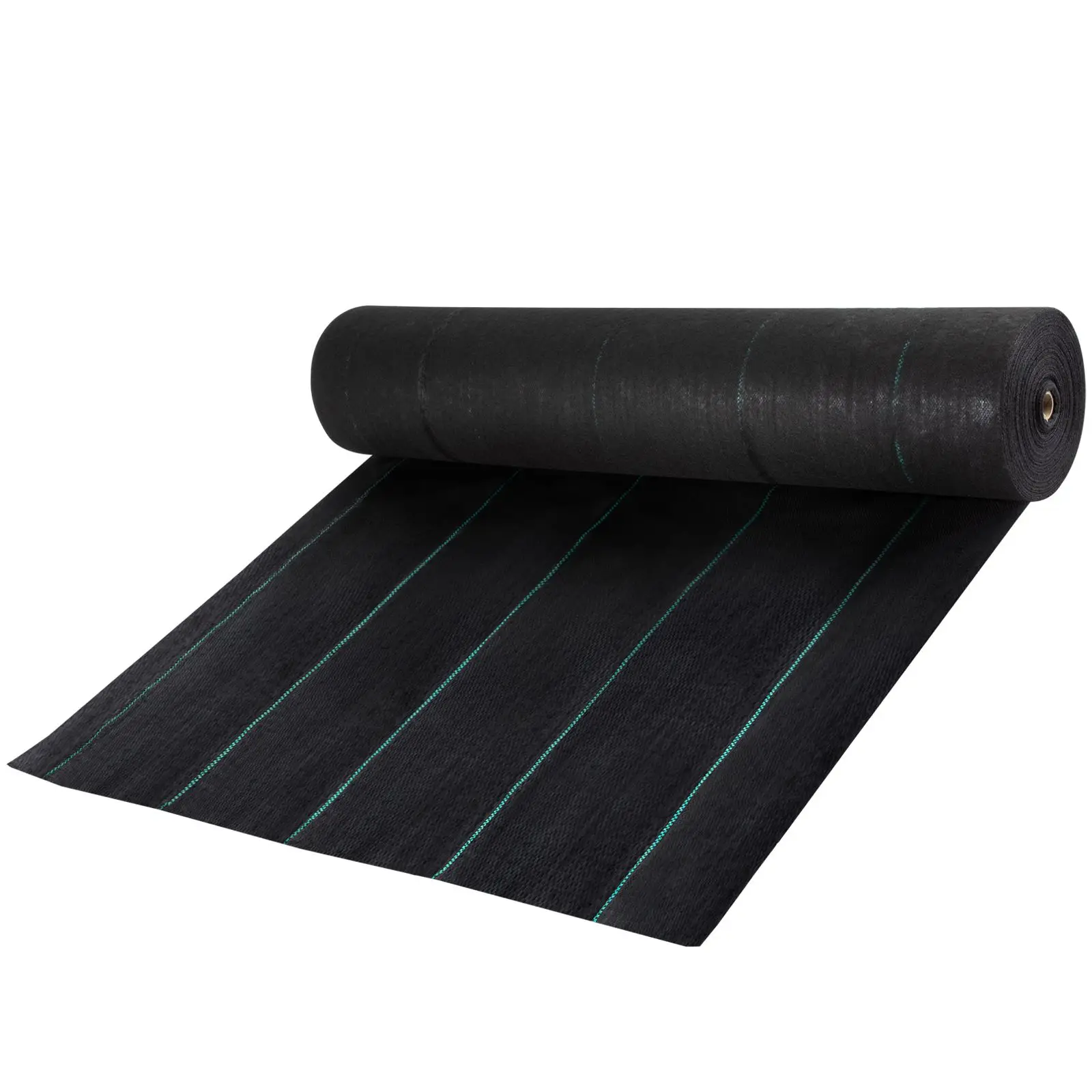 Weed Barrier Landscape Fabric, 5 x 250 ft, 5 Oz Premium Woven Ground Cover Heavy Duty PP Material & Easy Setup, Single-Layer for