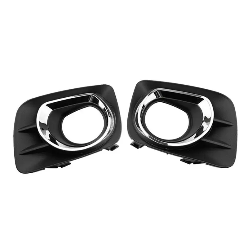 

Left&Right Bumper Fog Light Cover Trim Accessories For Pontiac Vibe 2009-2011 Front Bar Lower Mesh Fog Lamp Bezel Hole Cover-T48